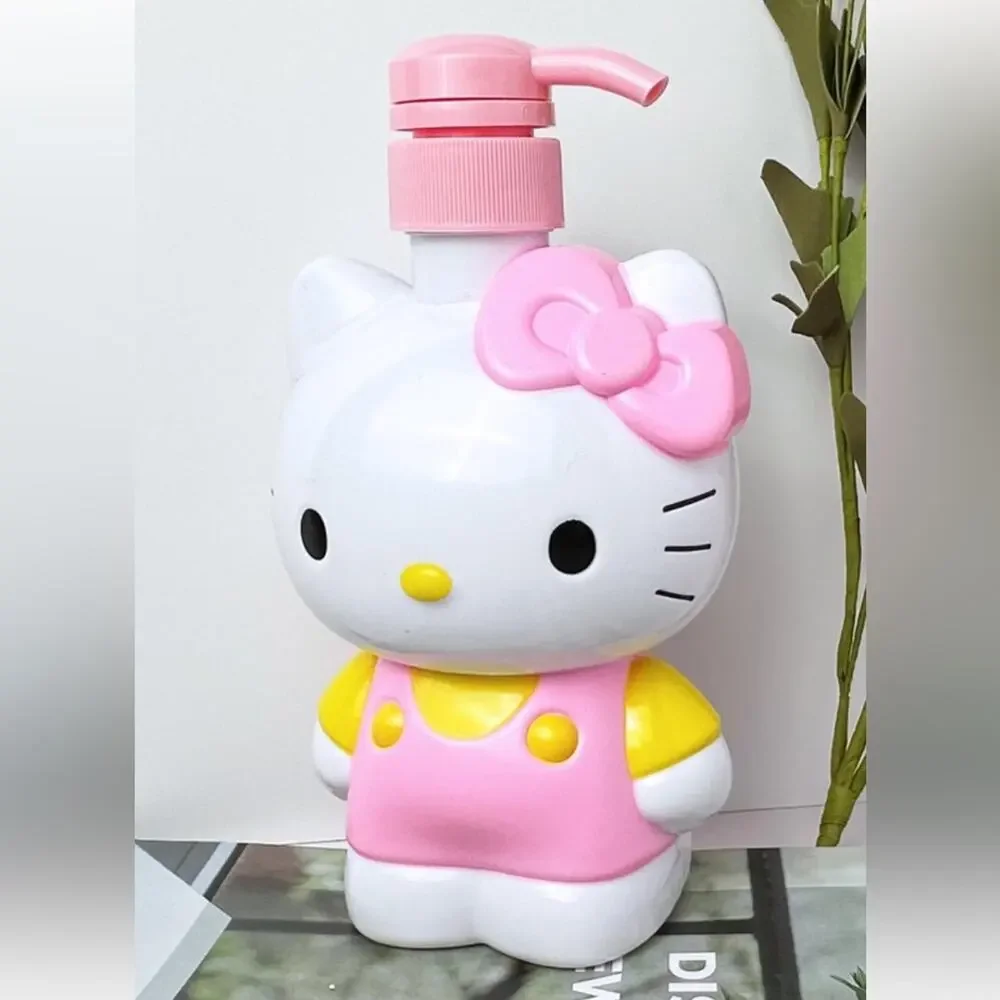 Hello Kitty Pink and Yellow Plastic Soap Dispenser